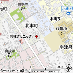 滋賀県近江八幡市板屋町7周辺の地図