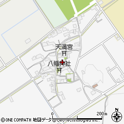 滋賀県近江八幡市安土町中屋154周辺の地図