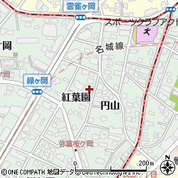 愛知県名古屋市瑞穂区彌富町紅葉園16周辺の地図