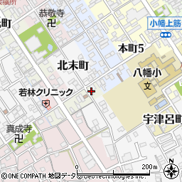滋賀県近江八幡市板屋町3周辺の地図