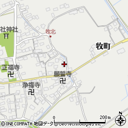 滋賀県近江八幡市牧町668-10周辺の地図