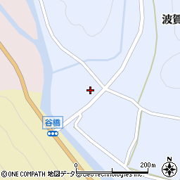 波賀谷簡易郵便局周辺の地図
