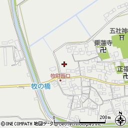 滋賀県近江八幡市牧町842周辺の地図