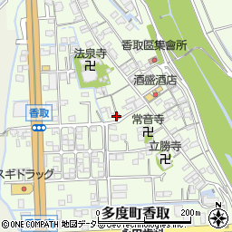 七取郵便局周辺の地図