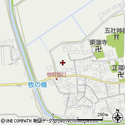 滋賀県近江八幡市牧町841周辺の地図