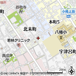 滋賀県近江八幡市板屋町2周辺の地図