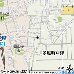 三重県桑名市多度町戸津周辺の地図