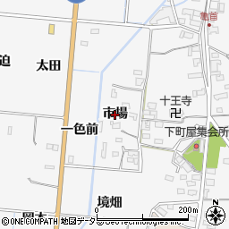 愛知県豊田市亀首町（市場）周辺の地図