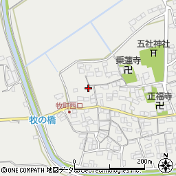 滋賀県近江八幡市牧町834周辺の地図