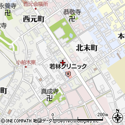 滋賀県近江八幡市西末町12周辺の地図