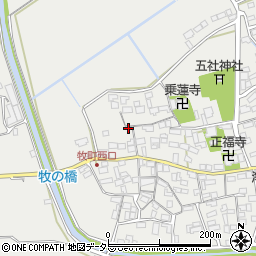 滋賀県近江八幡市牧町833周辺の地図