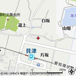 愛知県豊田市貝津町片坂98周辺の地図