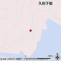 岡山県苫田郡鏡野町久田下原周辺の地図