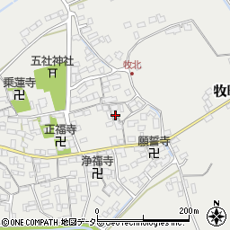 滋賀県近江八幡市牧町738-1周辺の地図