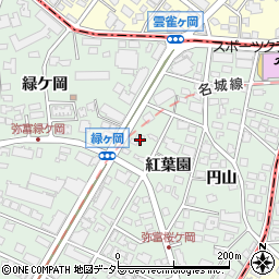 愛知県名古屋市瑞穂区彌富町紅葉園41周辺の地図