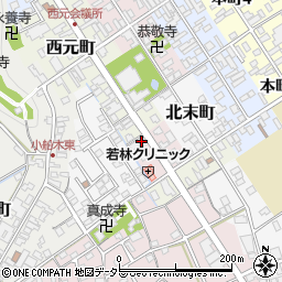 滋賀県近江八幡市西末町12-1周辺の地図