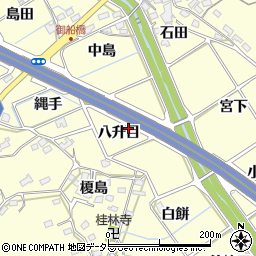 愛知県豊田市御船町八升目周辺の地図