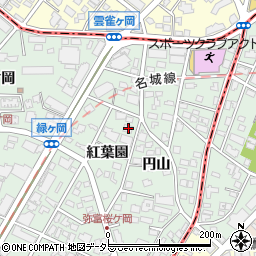 愛知県名古屋市瑞穂区彌富町紅葉園15周辺の地図