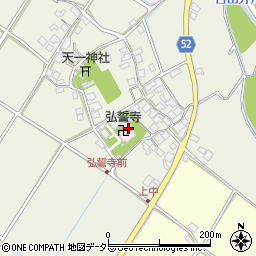 滋賀県東近江市建部下野町282周辺の地図