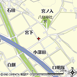 愛知県豊田市御船町周辺の地図