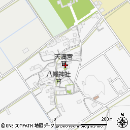 滋賀県近江八幡市安土町中屋140周辺の地図