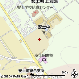 滋賀県近江八幡市安土町上豊浦周辺の地図