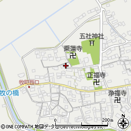 滋賀県近江八幡市牧町796周辺の地図