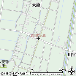 森川町大森周辺の地図