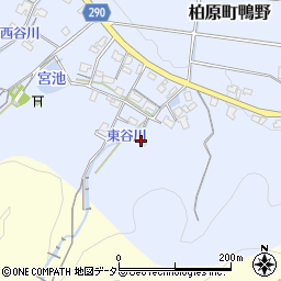 兵庫県丹波市柏原町鴨野255周辺の地図