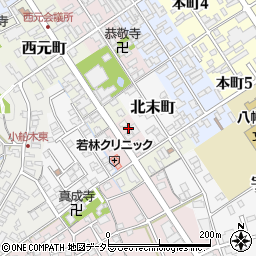 滋賀県近江八幡市西末町7周辺の地図
