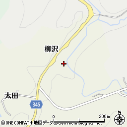 愛知県豊田市成合町柳沢周辺の地図