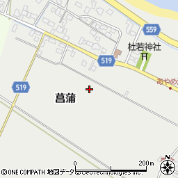 滋賀県野洲市菖蒲周辺の地図