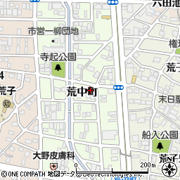 愛知県名古屋市中川区荒中町周辺の地図