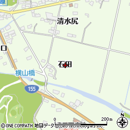 愛知県豊田市保見町石田周辺の地図