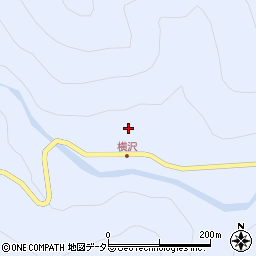 静岡県静岡市葵区横沢301周辺の地図