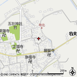 滋賀県近江八幡市牧町747周辺の地図