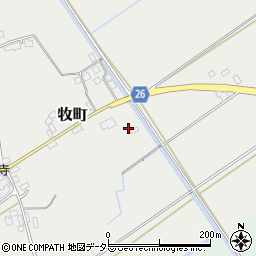 滋賀県近江八幡市牧町305周辺の地図