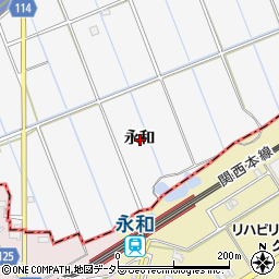 愛知県津島市鹿伏兎町永和周辺の地図