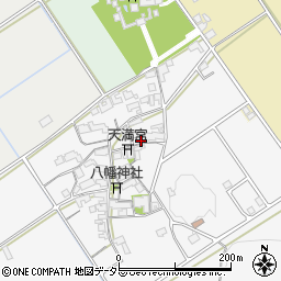 滋賀県近江八幡市安土町中屋143周辺の地図