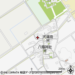 滋賀県近江八幡市安土町中屋124周辺の地図