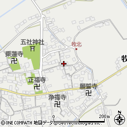 滋賀県近江八幡市牧町750周辺の地図