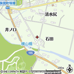 愛知県豊田市保見町石田14周辺の地図