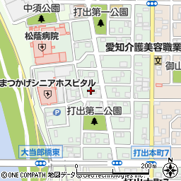 愛知県名古屋市中川区打出周辺の地図