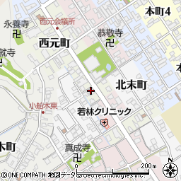 滋賀県近江八幡市西元町71周辺の地図