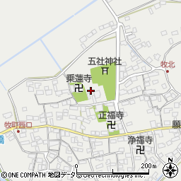 滋賀県近江八幡市牧町773周辺の地図