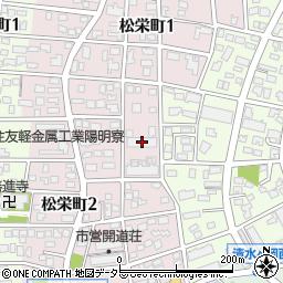 サーパス松栄町周辺の地図