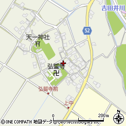 滋賀県東近江市建部下野町264周辺の地図