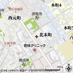 滋賀県近江八幡市西元町2周辺の地図