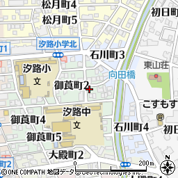 愛知県名古屋市瑞穂区御莨町2丁目17周辺の地図