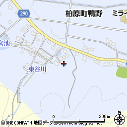 兵庫県丹波市柏原町鴨野407周辺の地図